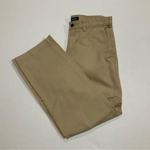 Men's Lands’ End Tradition Fit Khaki Pants (Beige) 32”